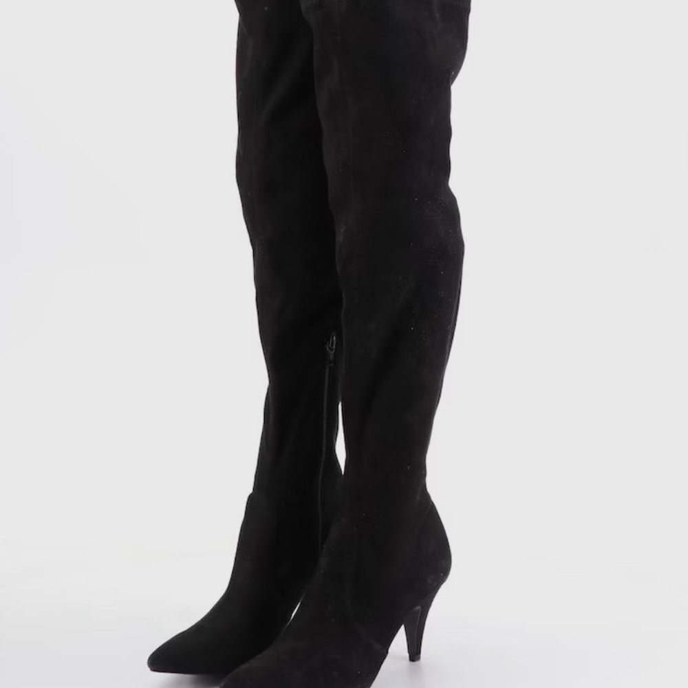 Carlos by Carlos Santana Over-The-Knee Boots Thigh High Stiletto Black Size 6.5M